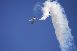 cielo, aereo, fumo, azzurro, scia, bianco, volo, acrobazia, evoluzione