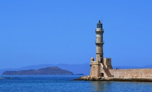 mare, faro, isola, cielo, azzurro, acqua, molo