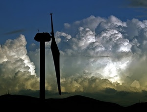 nuvole, cielo, montagne, pale, controluce, pala, silhouette, vento, eoliche, bianco, eolico, azzurro, elica